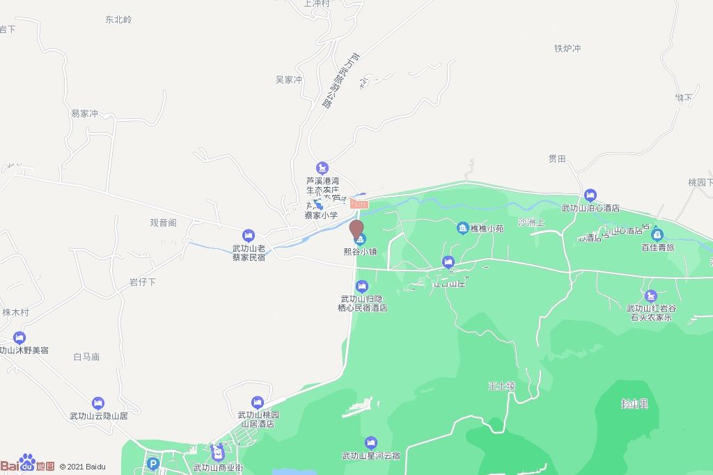 武功山花漫里温泉旅游小镇位置交通图