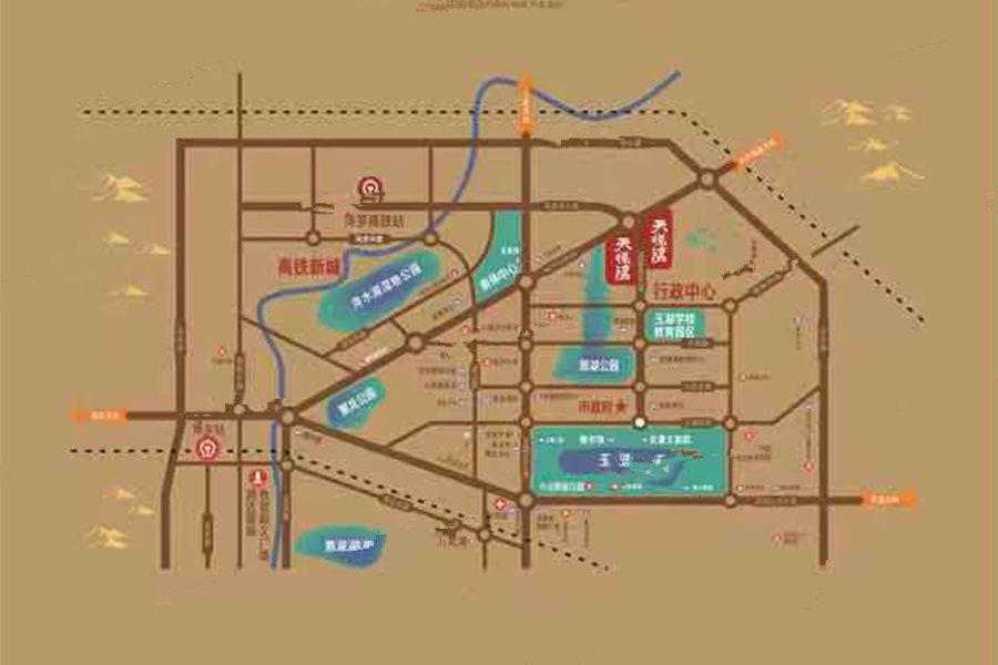 新鑫天悦湾位置交通图
