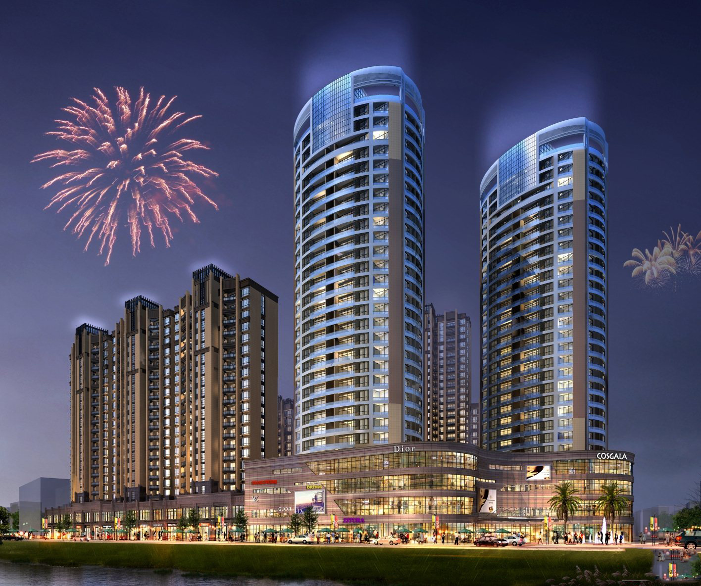 御景湾商业广场效果图