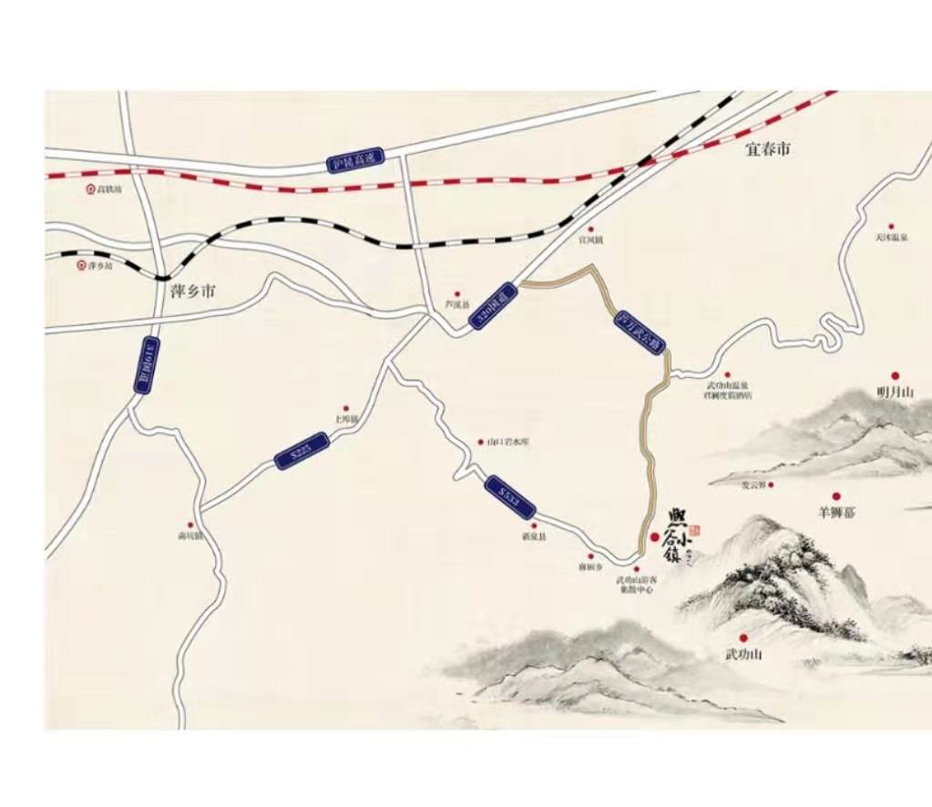 熙谷小镇位置交通图