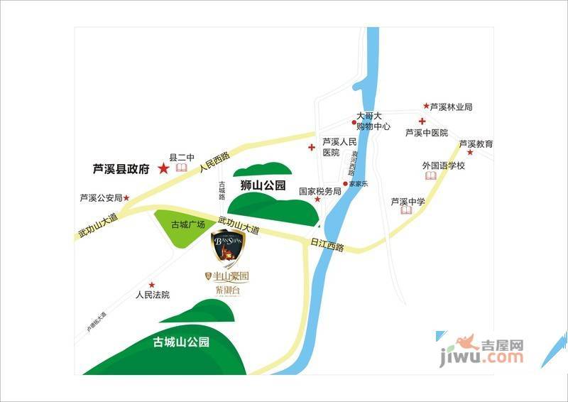 半山豪园位置交通图2