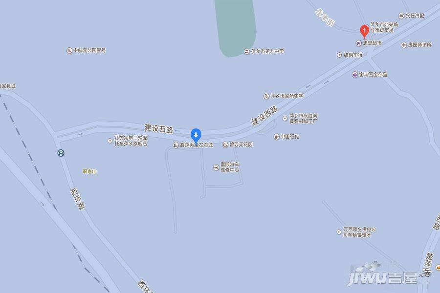 鑫源天地左右城位置交通图1