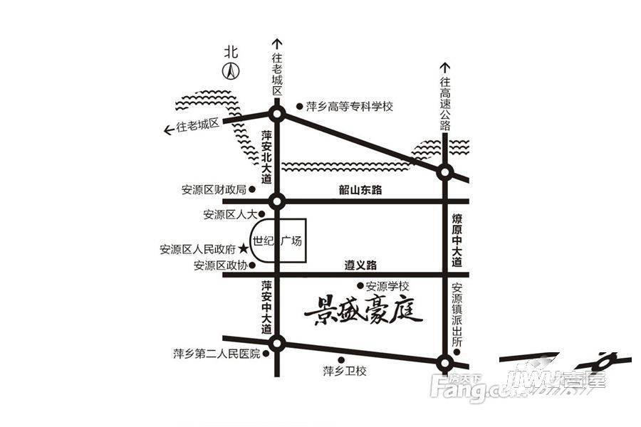 宏宇景盛豪庭位置交通图1