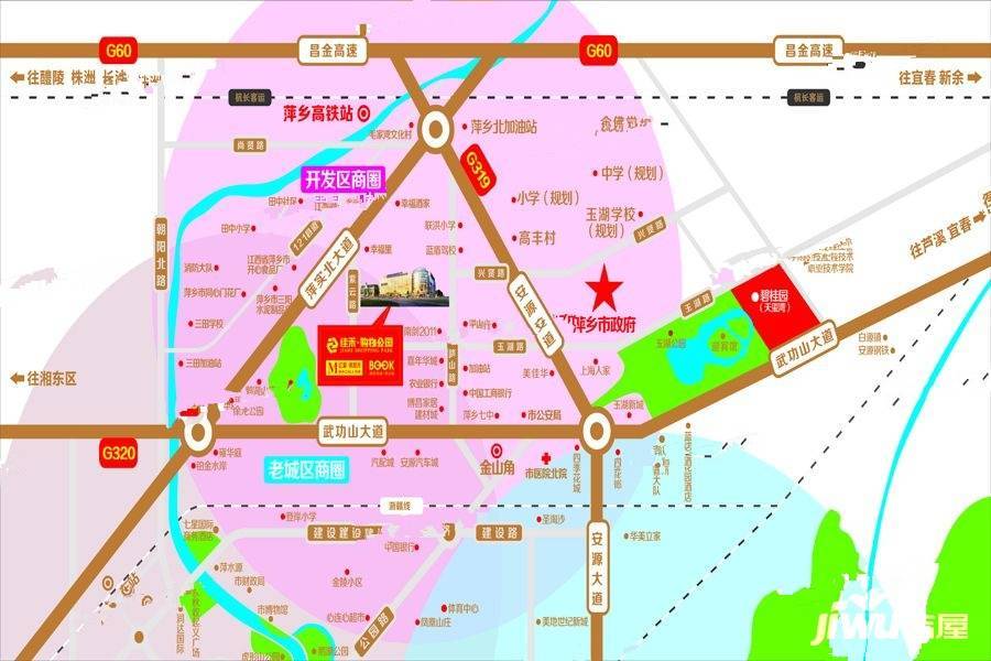 佳禾购物公园位置交通图1