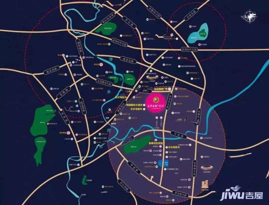 龙华云锦央玺（四期）位置交通图1