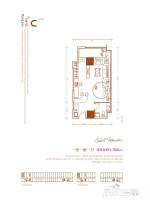 世纪广场翡翠城1室0厅1卫70㎡户型图