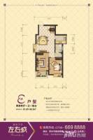 鑫源天地左右城2室2厅1卫81.2㎡户型图