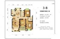 城市首府3室2厅2卫119.1㎡户型图