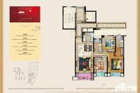 翼天中梁首府壹号3室2厅2卫113㎡户型图