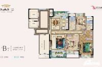 江山御景3室2厅2卫129㎡户型图