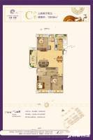 天润芙蓉3室2厅2卫128.5㎡户型图
