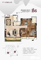 月湖山庄4室2厅2卫147㎡户型图